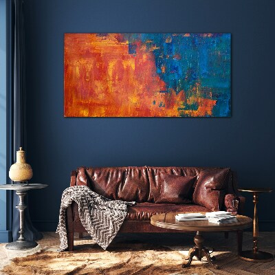 Sunset colors Glass art print