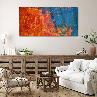 Sunset colors Glass art print