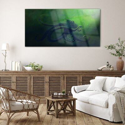 The Mysterious World of the Octopus Glass art print