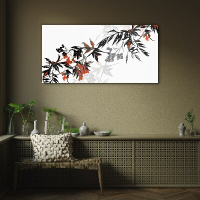 An elegant plant composition Glass art print