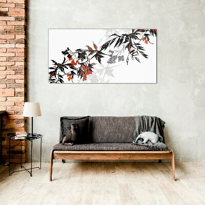 An elegant plant composition Glass art print