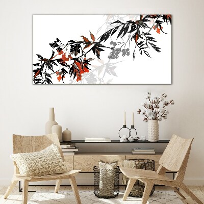 An elegant plant composition Glass art print