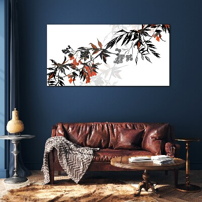 An elegant plant composition Glass art print