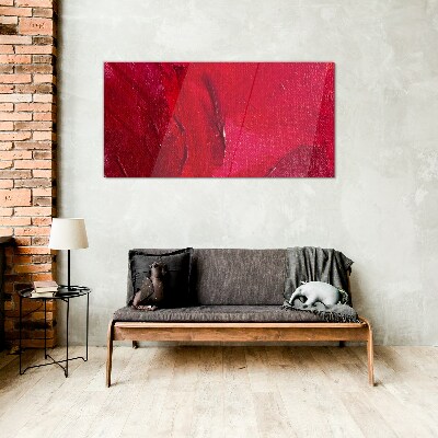 Intense Abstract Red Glass art print