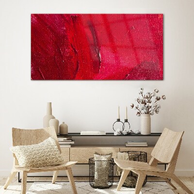 Intense Abstract Red Glass art print