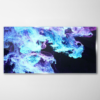Waves of Colored Energy Wall art on glass