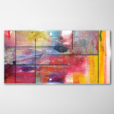 Colors in motion Glass art print