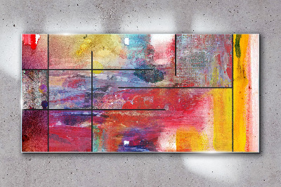 Colors in motion Glass art print
