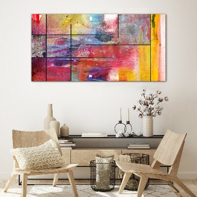 Colors in motion Glass art print