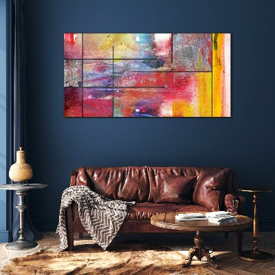 Colors in motion Glass art print