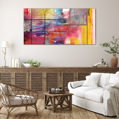 Colors in motion Glass art print