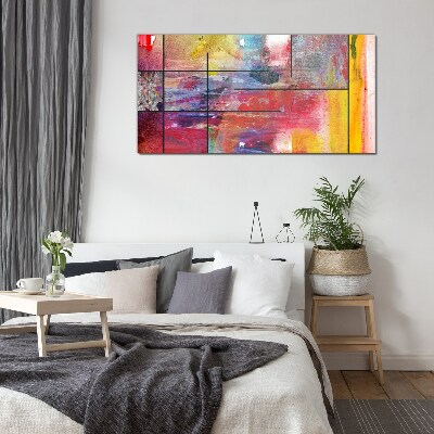 Colors in motion Glass art print