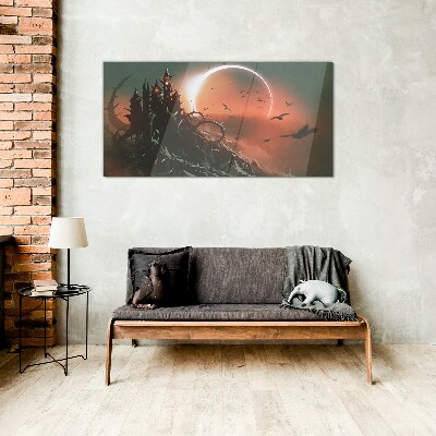 Castle in the Dark Glass art print