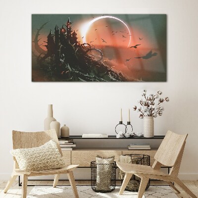 Castle in the Dark Glass art print