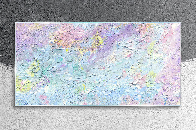 Pastel landscape of emotions Glass art print
