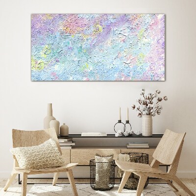 Pastel landscape of emotions Glass art print