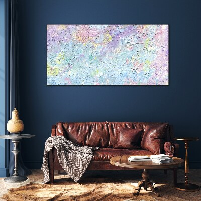 Pastel landscape of emotions Glass art print