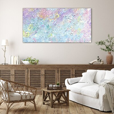 Pastel landscape of emotions Glass art print
