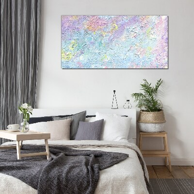 Pastel landscape of emotions Glass art print