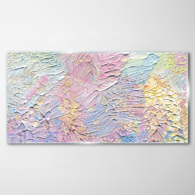 Pastel Flowers in Motion Glass art print