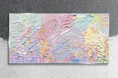 Pastel Flowers in Motion Glass art print