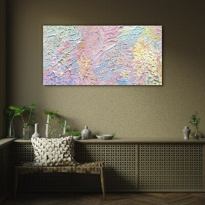Pastel Flowers in Motion Glass art print