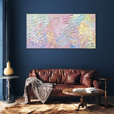 Pastel Flowers in Motion Glass art print