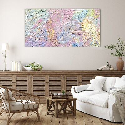 Painting abstraction Glass Wall Art