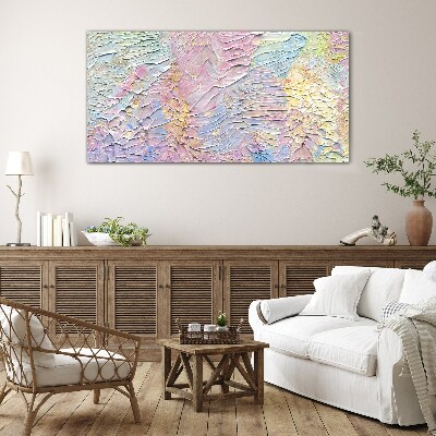 Pastel Flowers in Motion Glass art print