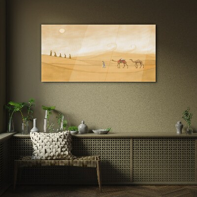 Journey through the desert Wall art on glass