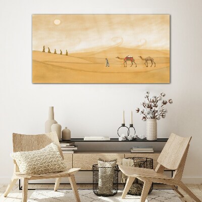 Journey through the desert Wall art on glass