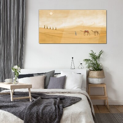 Journey through the desert Wall art on glass