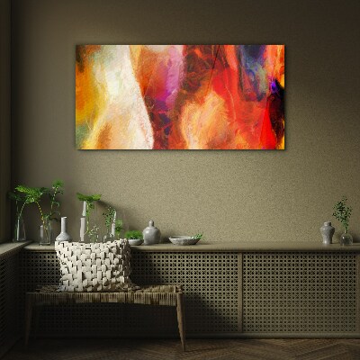 Intense colors of abstraction Glass art print