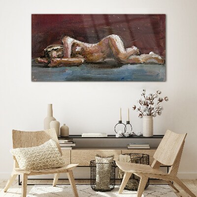 An intimate moment Glass art print
