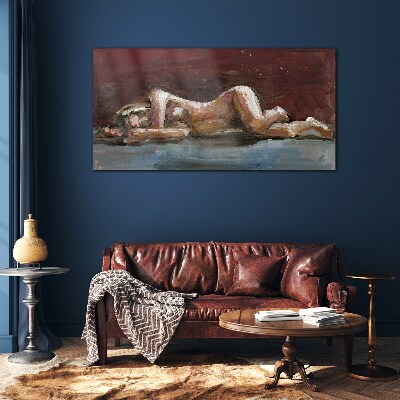 An intimate moment Glass art print
