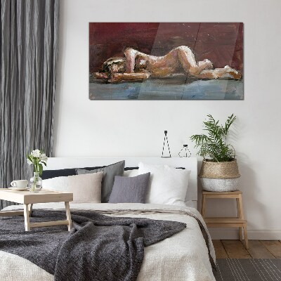 An intimate moment Glass art print