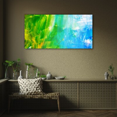 Painting abstraction Glass Wall Art