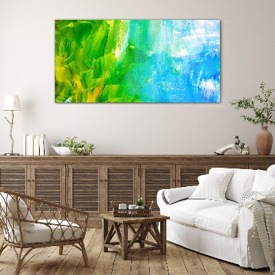 Painting abstraction Glass Wall Art