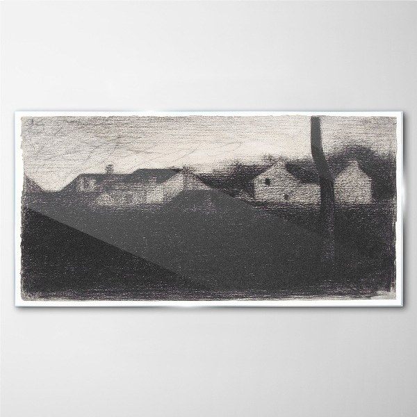 The calm before the storm Glass art print