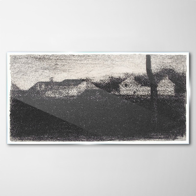 The calm before the storm Glass art print