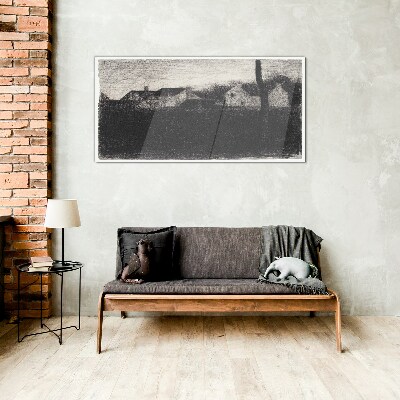 The calm before the storm Glass art print