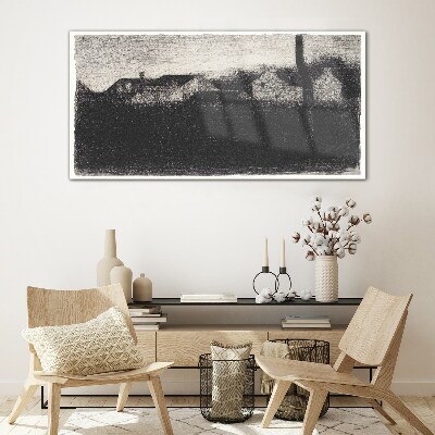 The calm before the storm Glass art print
