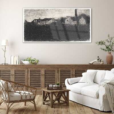 The calm before the storm Glass art print
