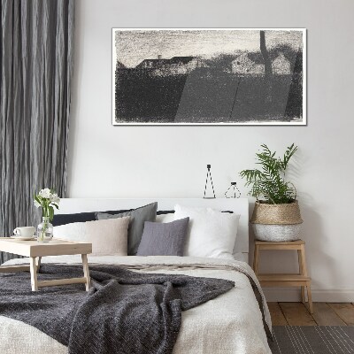 The calm before the storm Glass art print