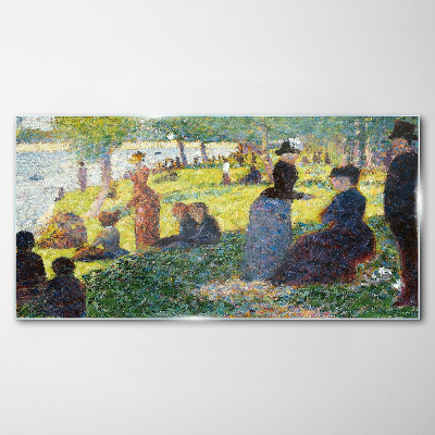 Summer afternoon on the river Glass art print