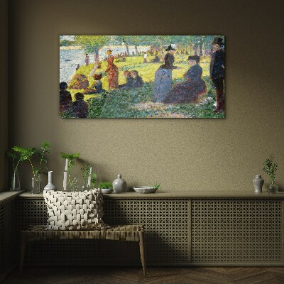 Summer afternoon on the river Glass art print