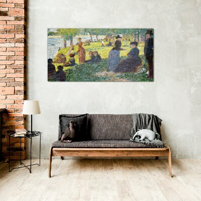 Summer afternoon on the river Glass art print
