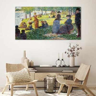 Summer afternoon on the river Glass art print