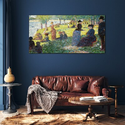 Summer afternoon on the river Glass art print