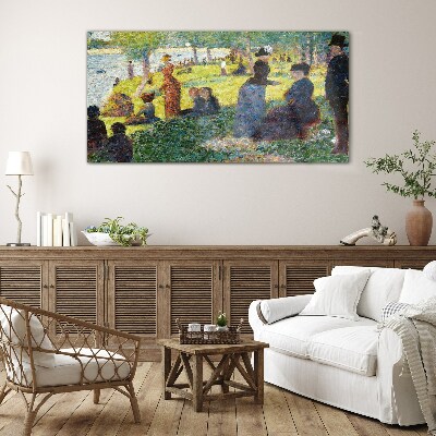 Summer afternoon on the river Glass art print